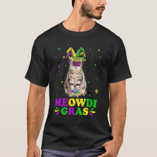 T-shirt Cute Meowdi Gras American Shorthair Cat Masque Mar