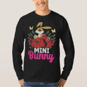 T-shirt Cute Mini Bunny Easter Bunny Eggs Happy Easter (Devant)