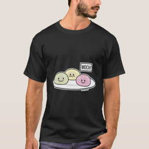 T-shirt Cute Mochi Glacé Crème Riz Gâteau Thé Vert Japonai