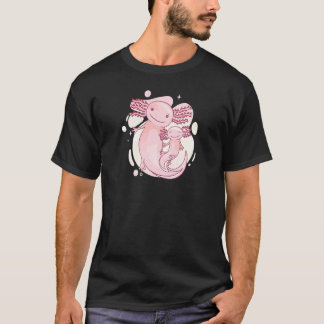 T-shirt Cute Mom & Daughter Axolotl Kids Girl Women Salam