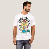 T-shirt Cute monkey scientist (Devant entier)