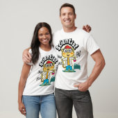 T-shirt Cute monkey scientist (Unisexe)