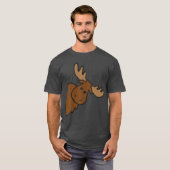 T-shirt Cute Moose Elk Deer Funny Alaska Moose Small gift (Devant entier)