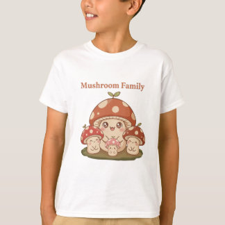 T-shirt Cute Mushroom Family | Kawaii Cottagecore 