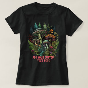 T-shirt Cute Mushroom House Floral, Amateurs de champignon