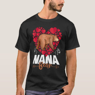 T-shirt Cute Nana Oear Heart Grand-mère Joyeuse Fête des M
