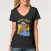 T-shirt Cute Napping Capybara Pyjama  Nappybara (Devant)