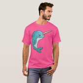 T-shirt Cute Narwhal Avec Corne (Devant entier)