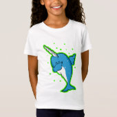 T-Shirt Cute Narwhal Dabbing (Devant)