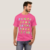 T-shirt Cute Neko Cat Band (Devant entier)