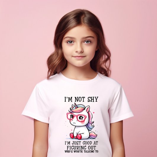 T-shirt Cute Nerdy Unicorn Girls