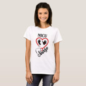 T-shirt Cute NICU Infirmière mot art (Devant entier)