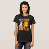 T-shirt Cute Nightmare Avant Café Halloween Mug (Devant entier)