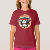 T-shirt Cute Ninja Cat (Devant)