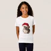 T-Shirt Cute noël chinchilla (Devant entier)