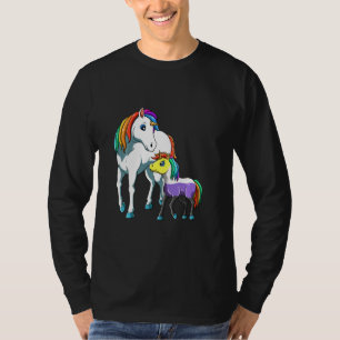 T-shirt Cute Nonbinary Et Genderqueer Unicorn Mama