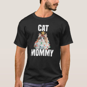 T-shirt Cute Norvégienne Forêt Chat avec Fairy Lights Craz