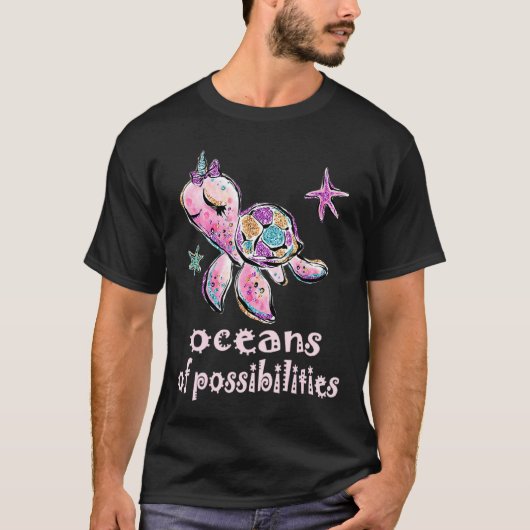 T-shirt Cute Oceans Of Possibilités Lecture Été 2022 L (Devant)