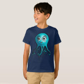 T-shirt Cute Octopus Kawaii Cartographie Animal marin (Devant entier)