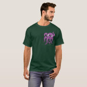 T-shirt Cute Octopus Pocket Dark (Devant entier)