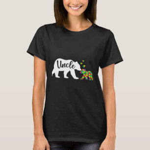 T-shirt Cute Oncle Bear Sensibilisation sur l'autisme Fami