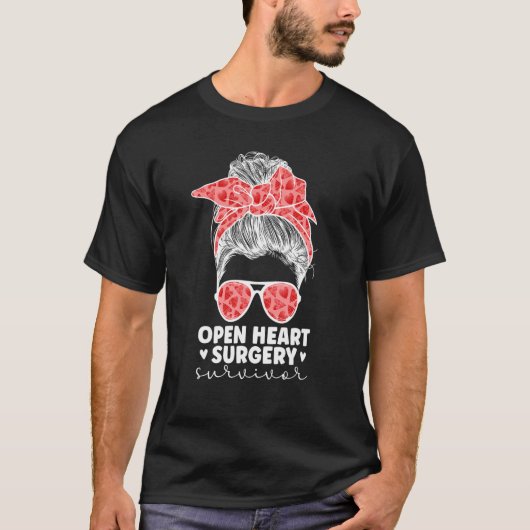T-shirt Cute Open Heart Surgery Survivor Open Heart Surger (Devant)