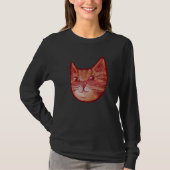 T-shirt Cute orange kitty cat (Devant)
