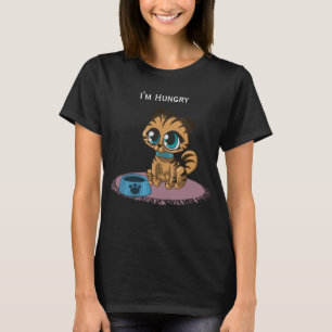 T-shirt Cute orange Tabby Chat noir