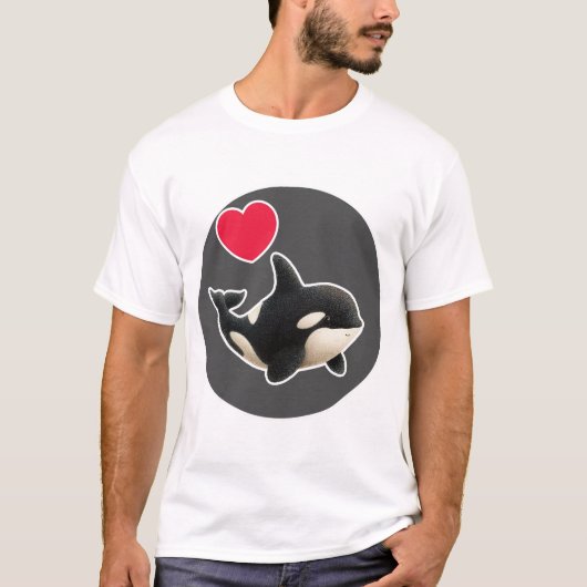 T-shirt Cute Orca (Devant)
