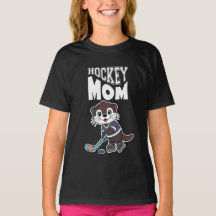Cute Otter Hockey Mom - Fun Sports Animal Graphic