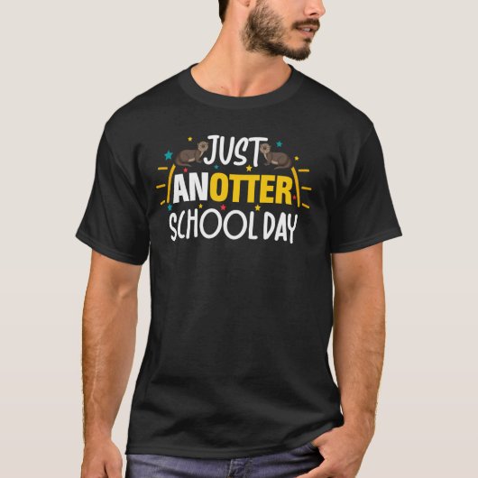 T-shirt Cute Otter Shirt Funny School University Student K (Devant)