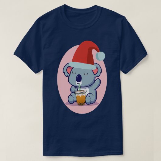 T-shirt Cute Ours Koala Et Thé Buble 1 (Design devant)