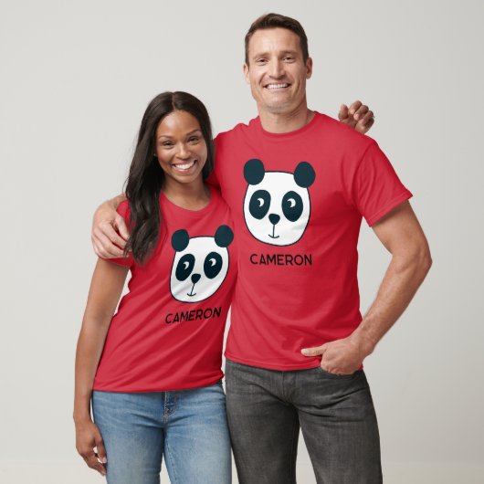 T-shirt Cute Ours Panda Personnalisé (Unisexe)
