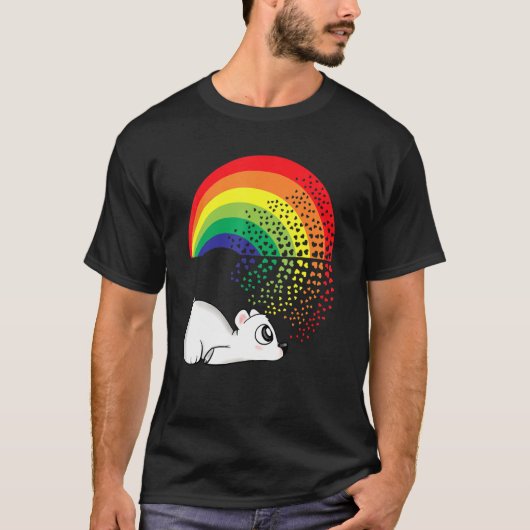 T-shirt Cute Ours Polaire Lgbtqia Stuff Pour Ados Rainbow (Devant)