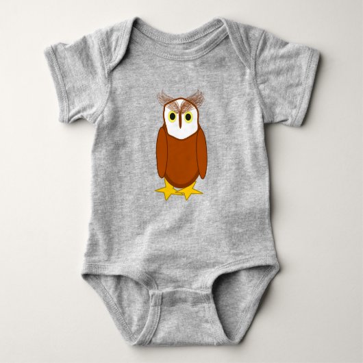 T-shirt - Cute Owl Character (Voorkant)