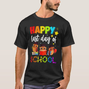 T-shirt Cute Owl Joyeux Joyeux Jour De L'Enseignant Étudia