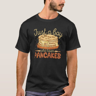 T-shirt Cute Pancake Art Hommes Garçons Pancake Maker Flap