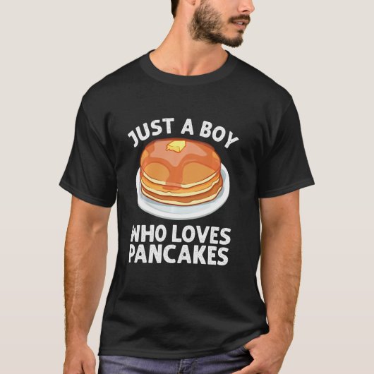 T-shirt Cute Pancake Hommes Garçons Pancake Maker Flapjack (Devant)