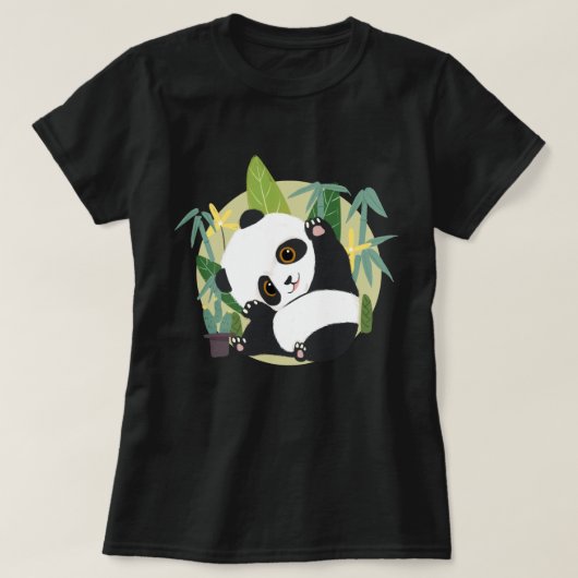 T-shirt Cute Panda (Design devant)