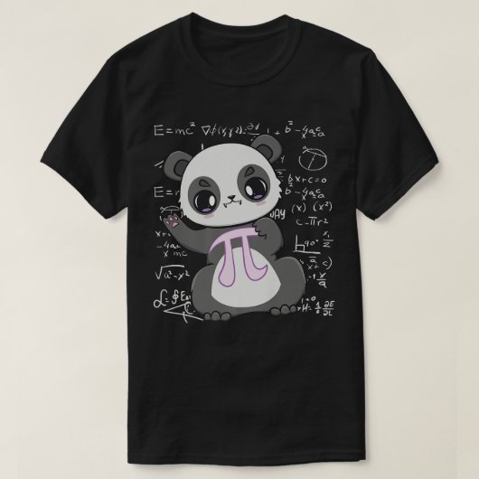 T-shirt Cute Panda Bear And 3 (Design devant)