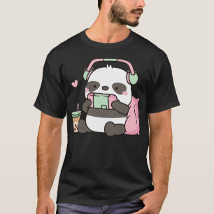 T-shirt Cute Panda Bear Gamer
