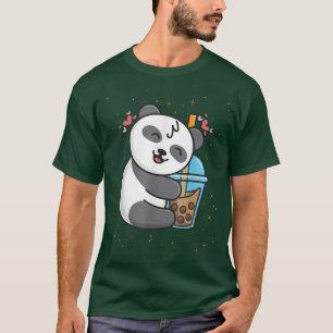 T-shirt Cute Panda Boba Tea Bubble Tea Kawaii Anime Japane