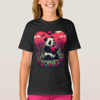 Cute Panda Holding Heart - cadeau de la Saint-Vale