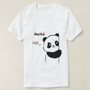 T-shirt Cute Panda Look Graphique animal amusant