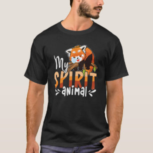 T-shirt Cute Panda Ours Animal Rouge Panda