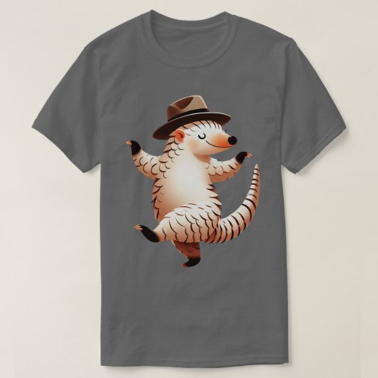 T-shirt Cute Pangolin Dancing (Design devant)