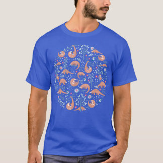 T-shirt Cute Pangolin Motif Motif forestier