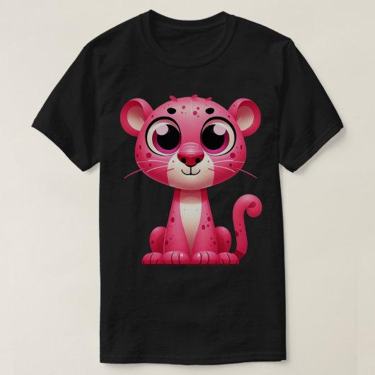 T-shirt Cute Panthère rose (Design devant)