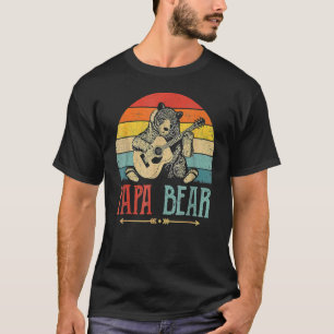 T-shirt Cute Papa Ours Fête des pères Vintage Retro Papa G