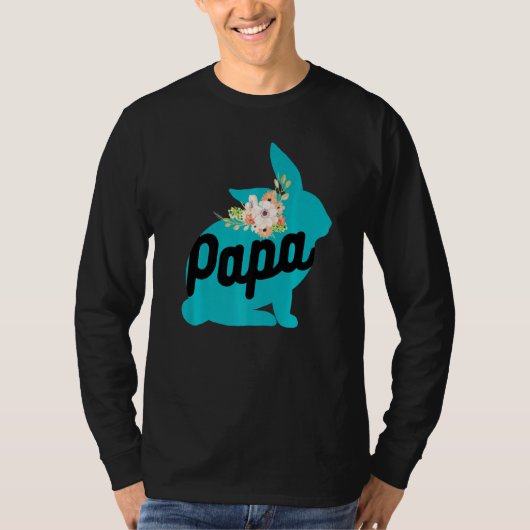 T-shirt Cute Papa Rabbit Bunny Baby Designs (Devant)